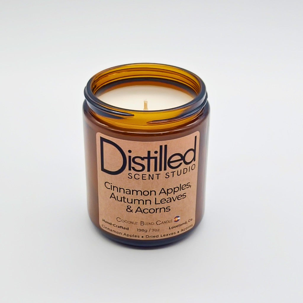 Cinnamon Apples, Autumn Leaves, & Acorns - Scented Candles
