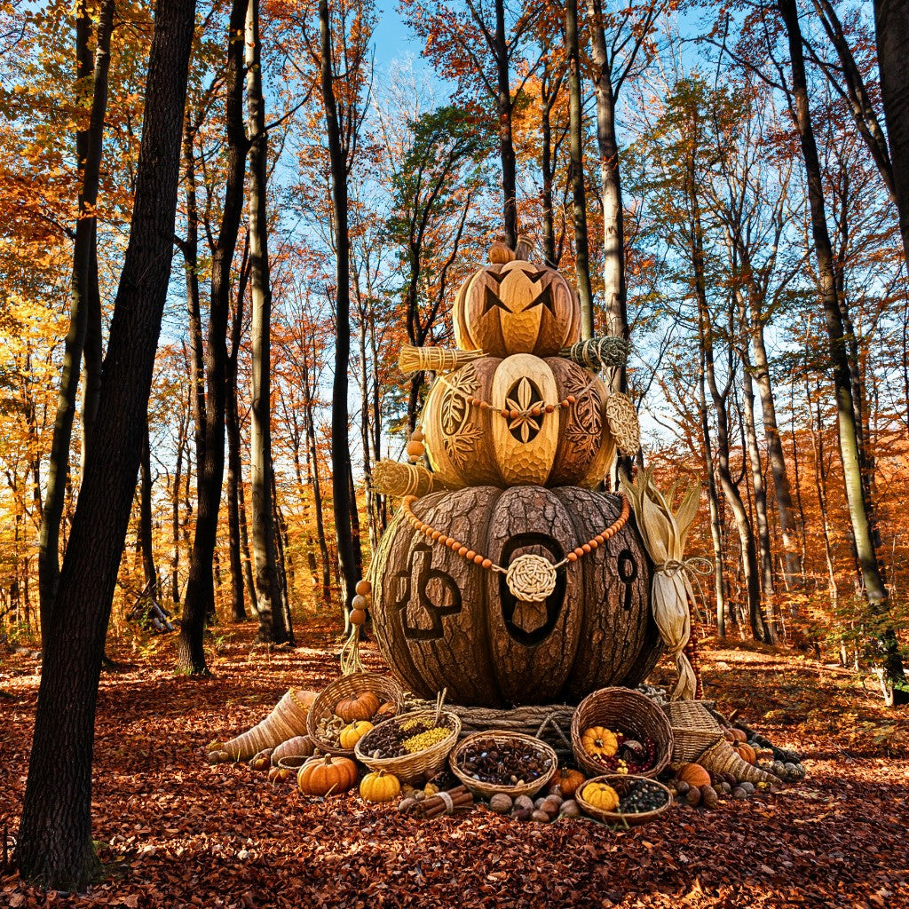 Pumpkin Totem - Scented Halloween Candle - Limited Edition 14.5 Oz Pumpkin Glass