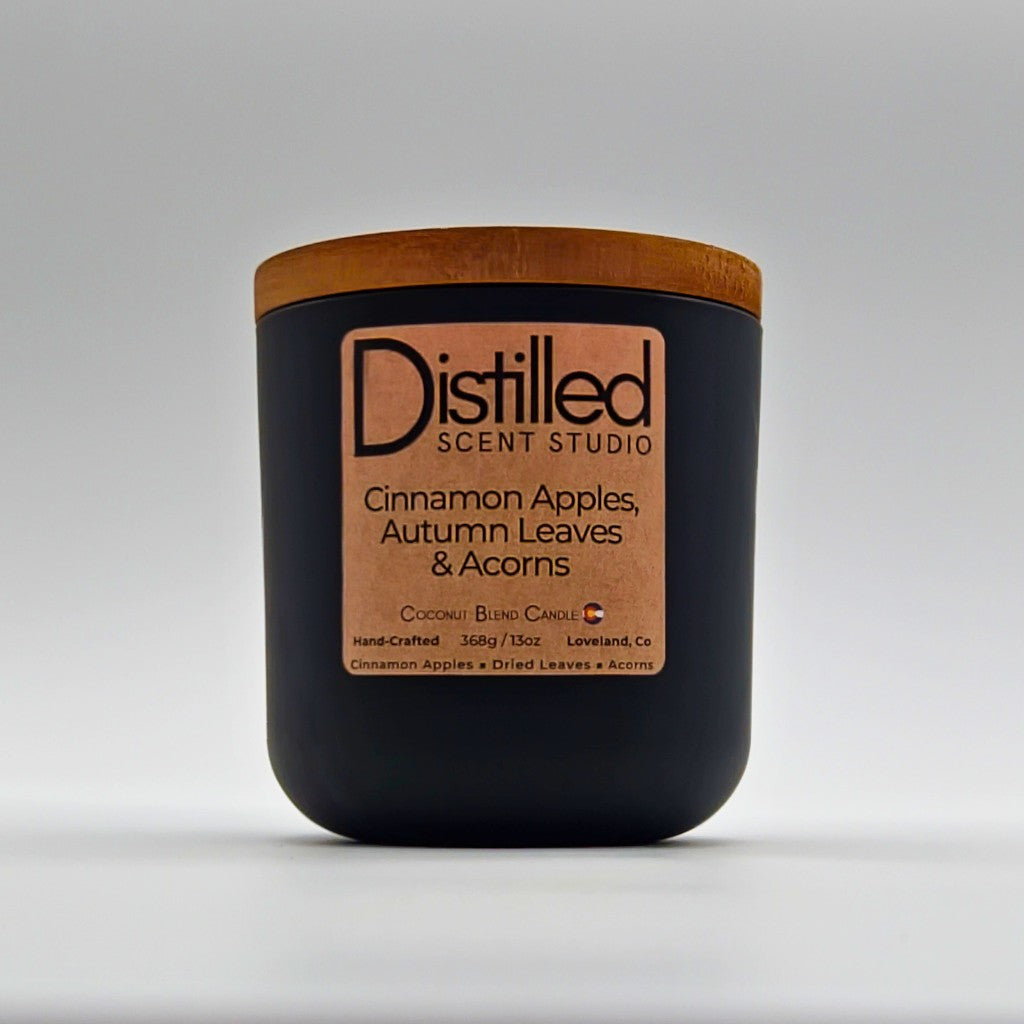 Limited Edition - Cinnamon Apples, Autumn Leaves, & Acorns - 13 oz Candle