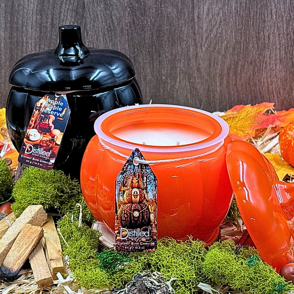 Pumpkin Totem - Scented Halloween Candle - Limited Edition 14.5 Oz Pumpkin Glass