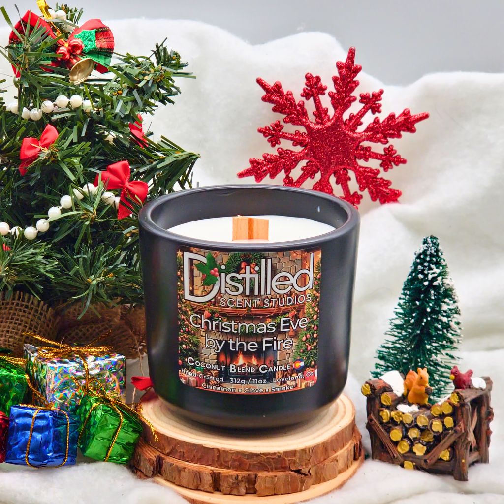 Christmas Eve by the Fire - 11 oz Wood Wick & Concrete Candle **Limited Edition**